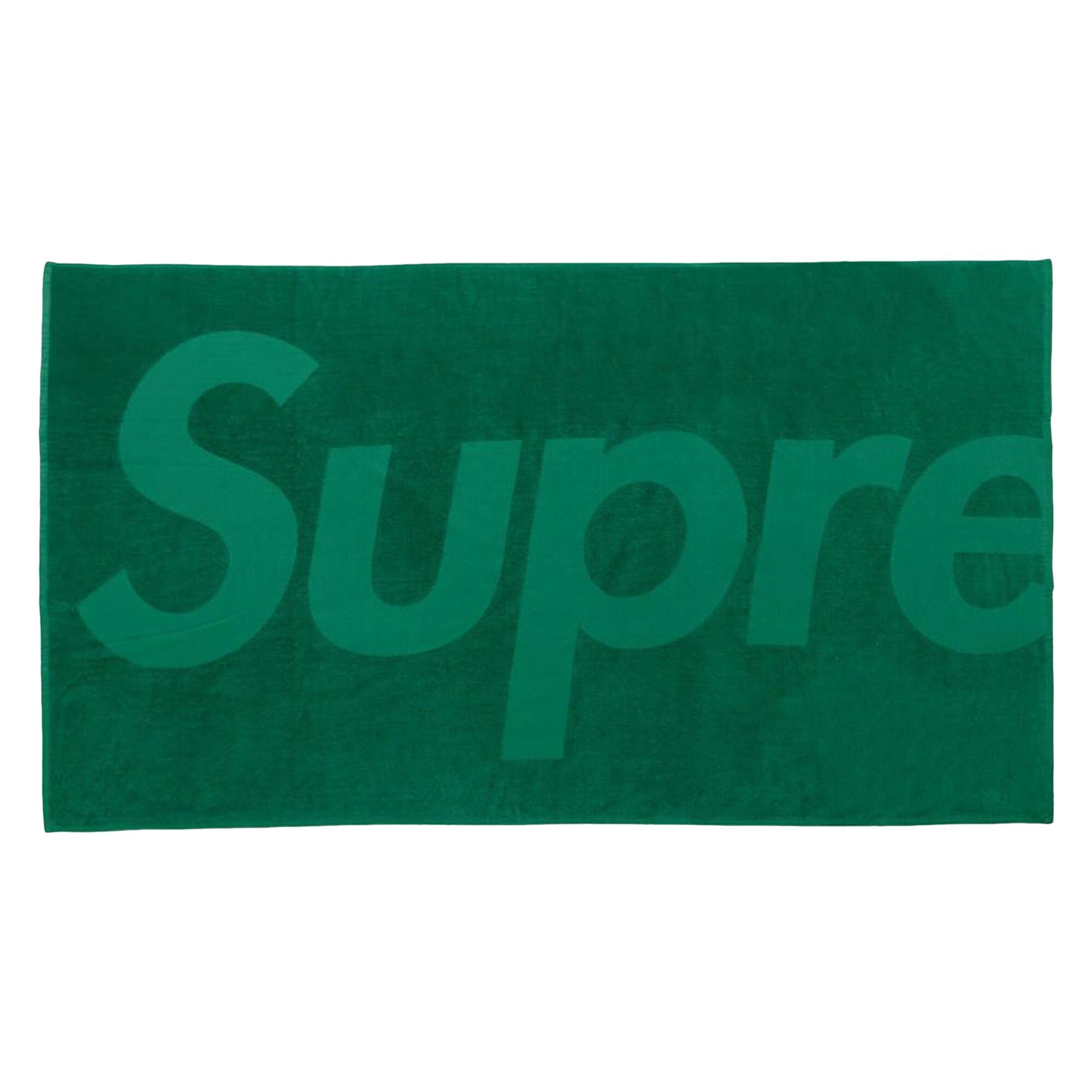 Supreme Tonal Logo Towel 'Green' - 1
