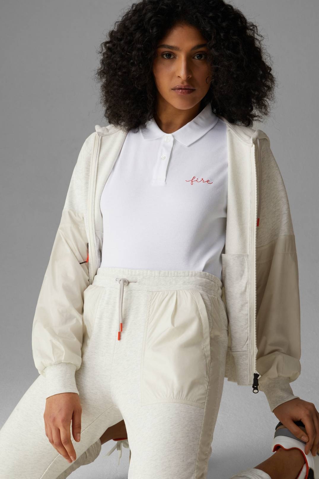 BONJA JOGGING PANTS IN LIGHT GRAY MELANGE - 6