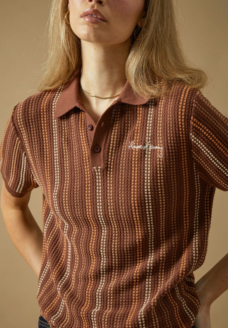 House of Sunny STRIPE KNITTED POLO outlook