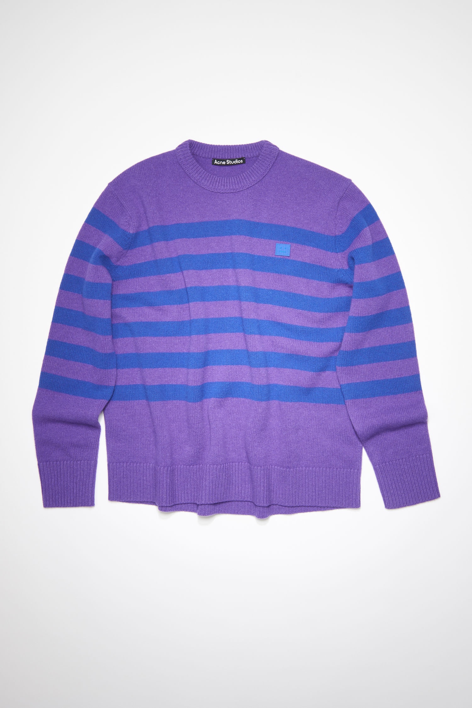 Acne Studios Striped sweater - Purple/blue | REVERSIBLE