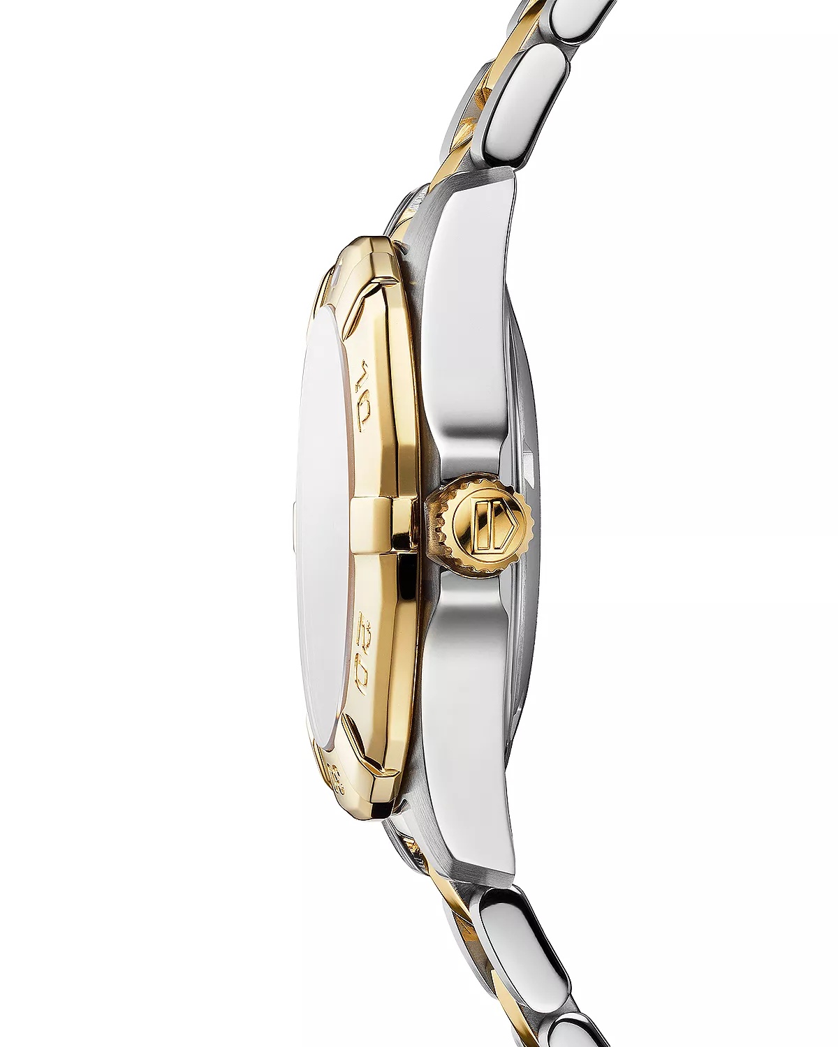Aquaracer Quartz Ladies' Mother of Pearl Steel & 18K Yellow Gold Coating Watch, 32mm - 4