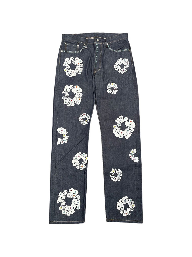 rhinestone-embellished jeans 1