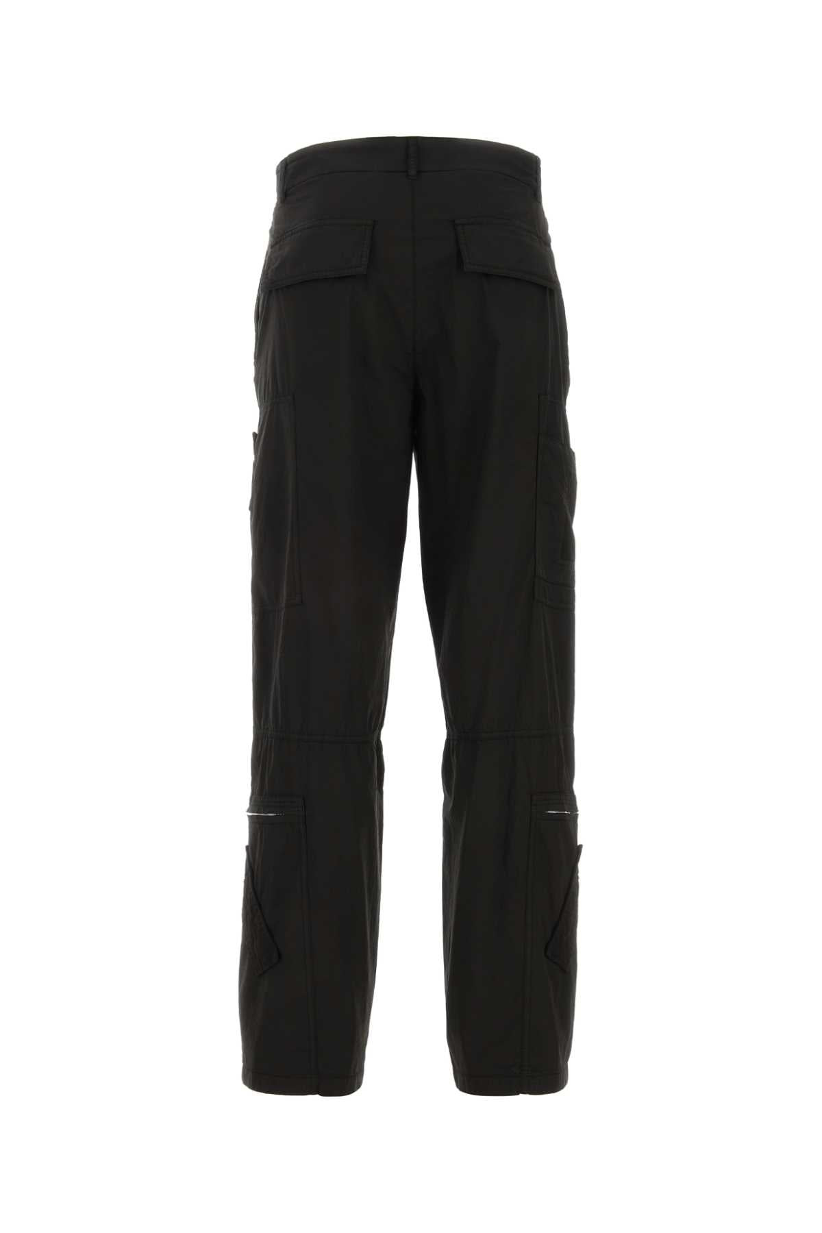 Givenchy Men Black Poplin Cargo Pant - 2