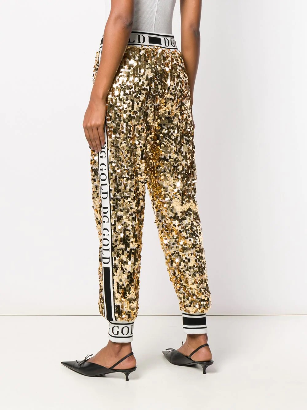 side band sequin trousers - 4