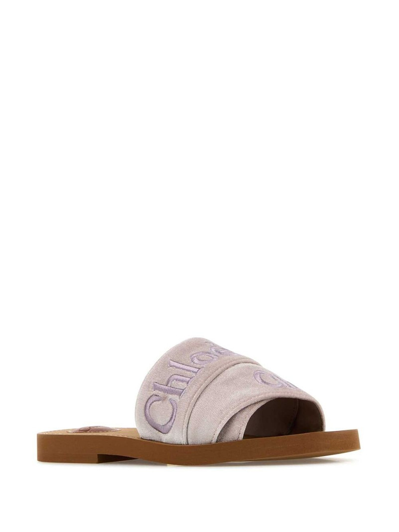 Chloé loo-embroidered slippers outlook