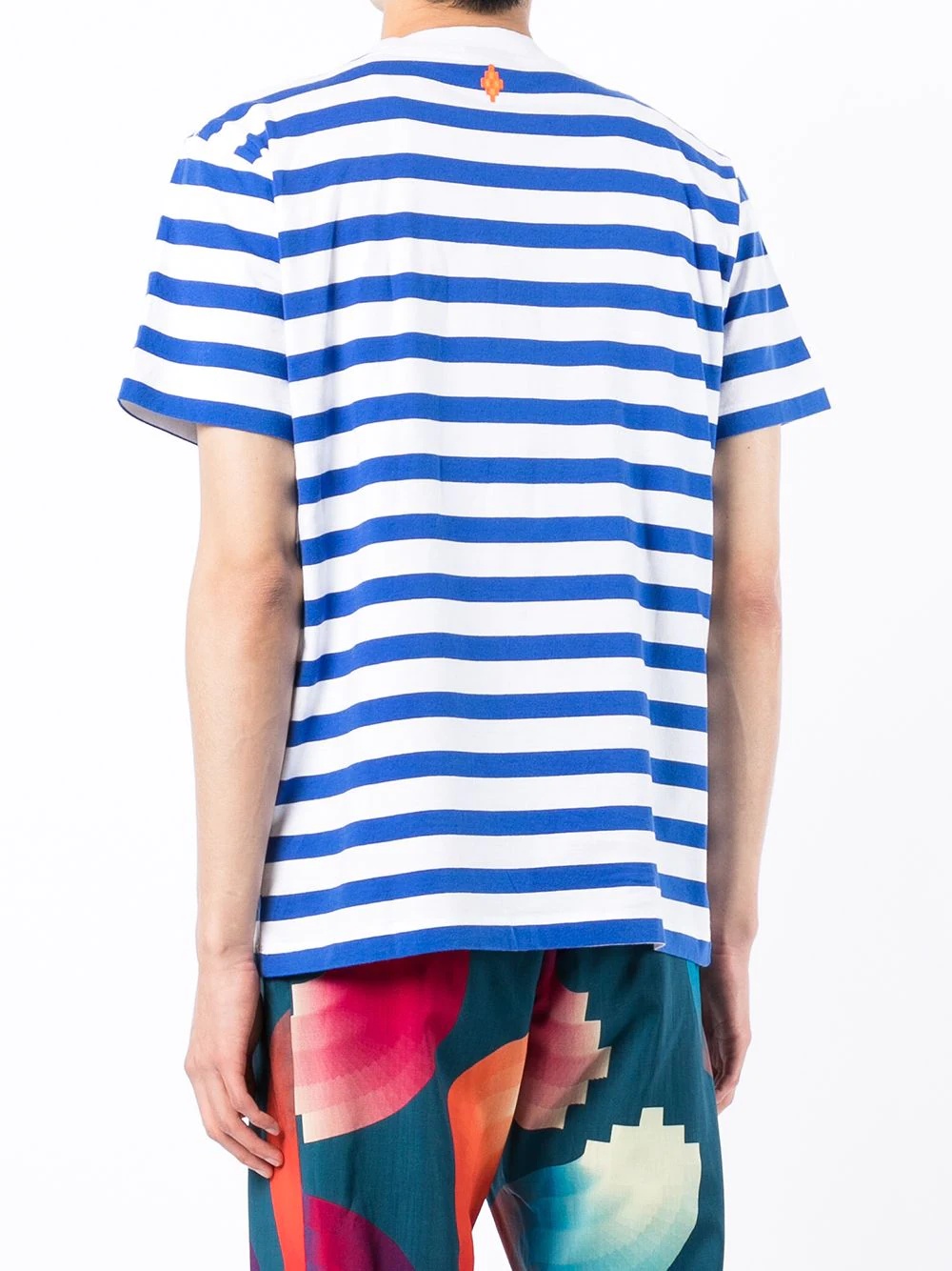 striped slogan-print T-shirt - 4