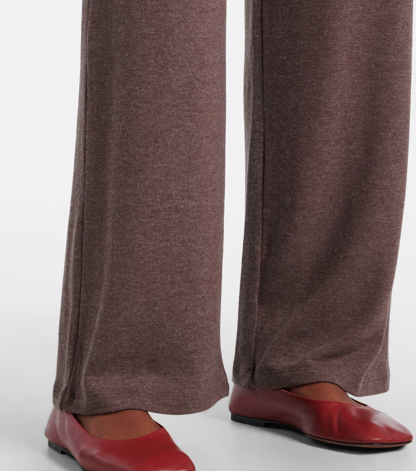 Lauren mid-rise wide-leg pants - 5