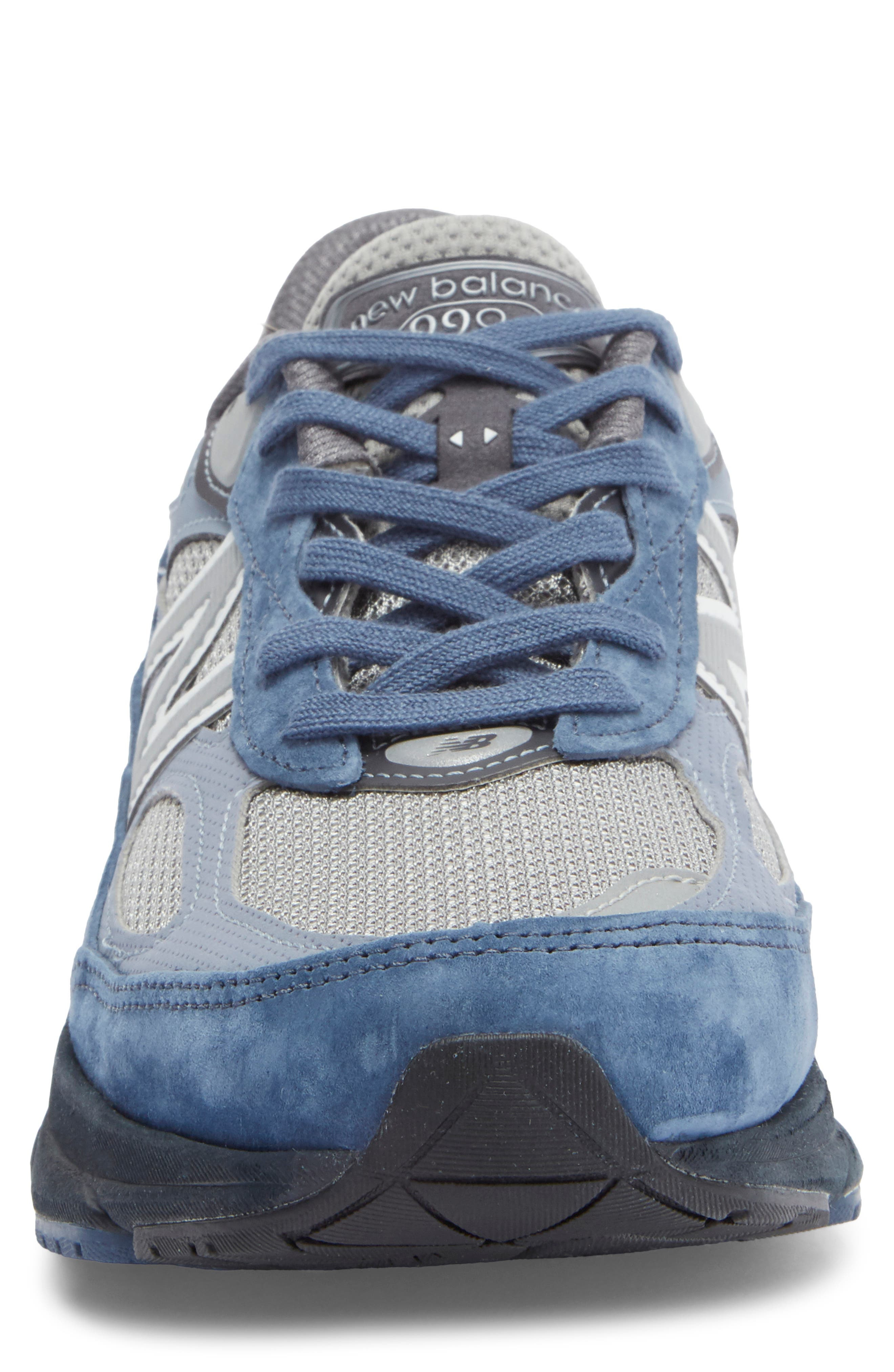 New Balance Made in USA 990 v6 Running Shoe in Vintage Indigo/Eclipse at Nordstrom - 4