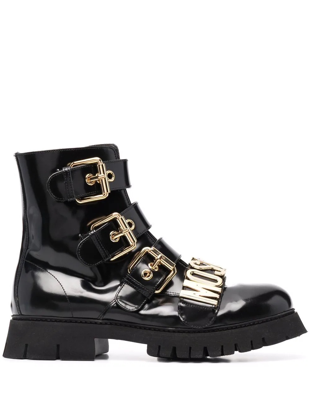 logo-plaque ankle boots - 1