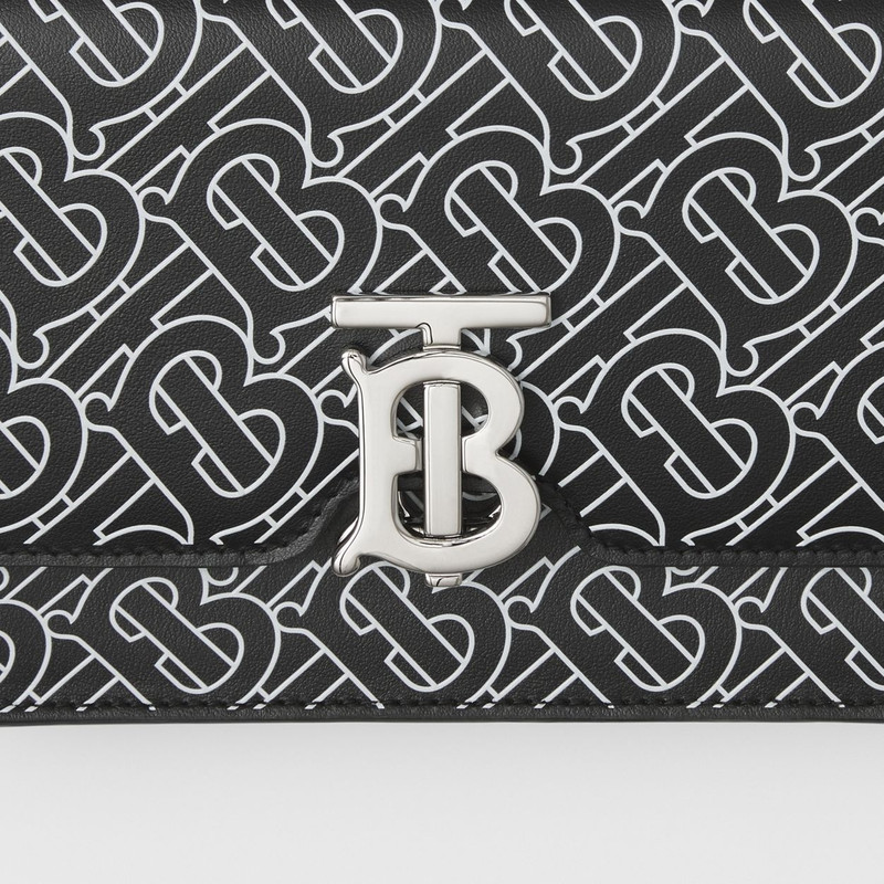 Burberry Monogram Print Leather Low Robin Bag outlook