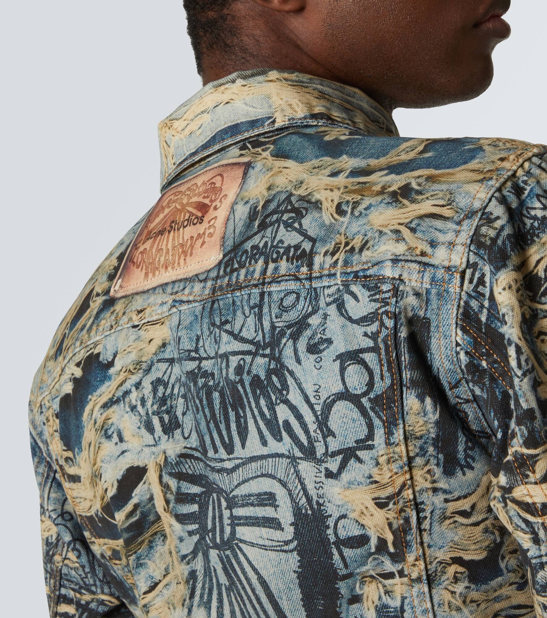Trompe l'œil denim jacket - 5