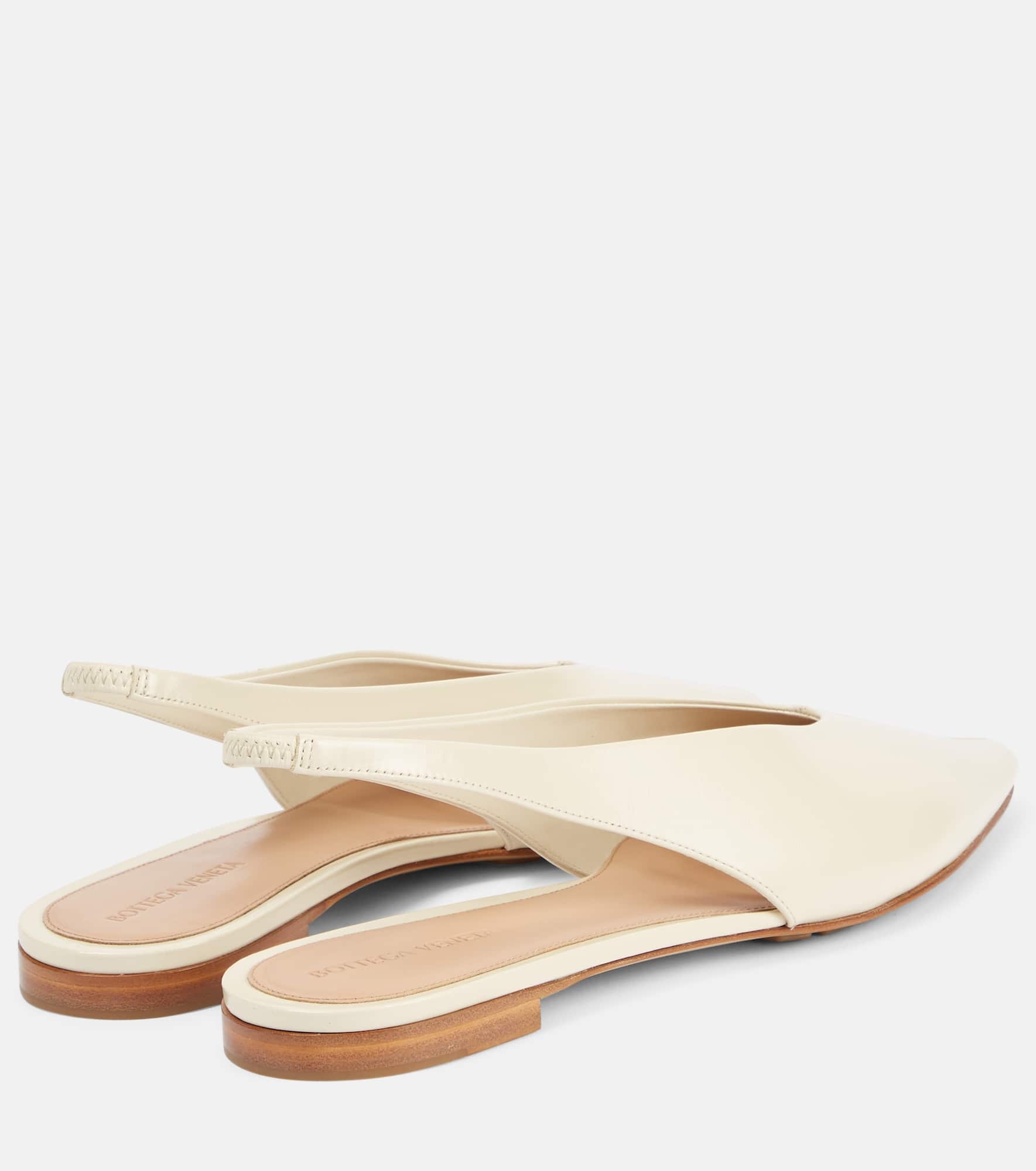 Sofia leather slingback flats - 2