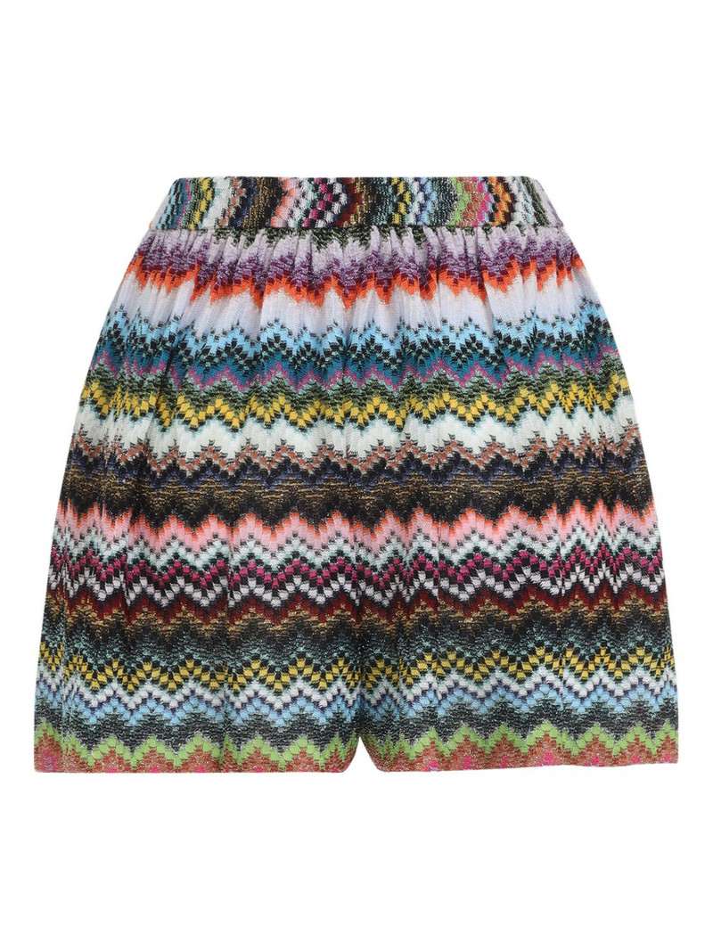 Missoni chevron high-waisted shorts outlook