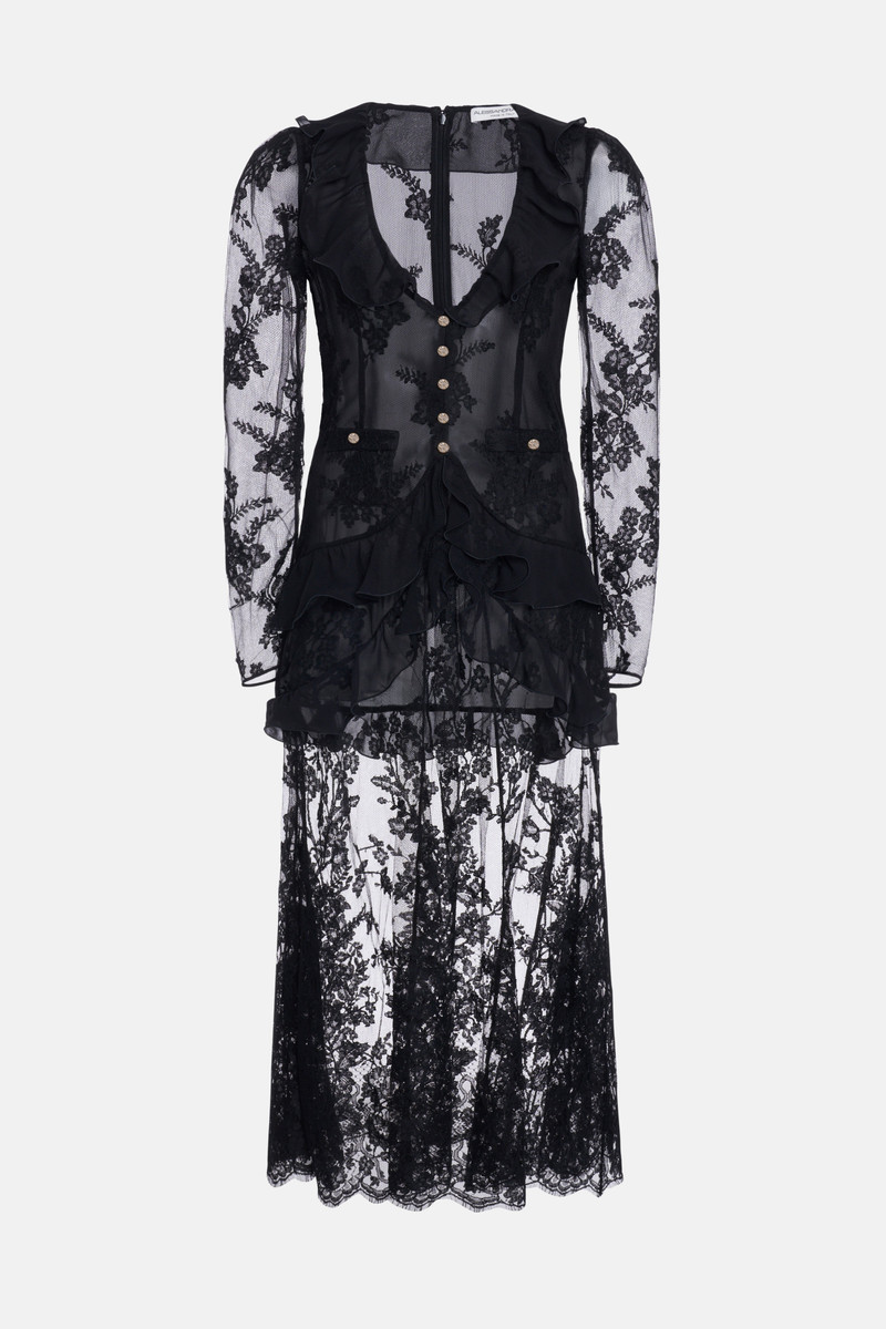 LACE DRESS WITH RUFFLES 1