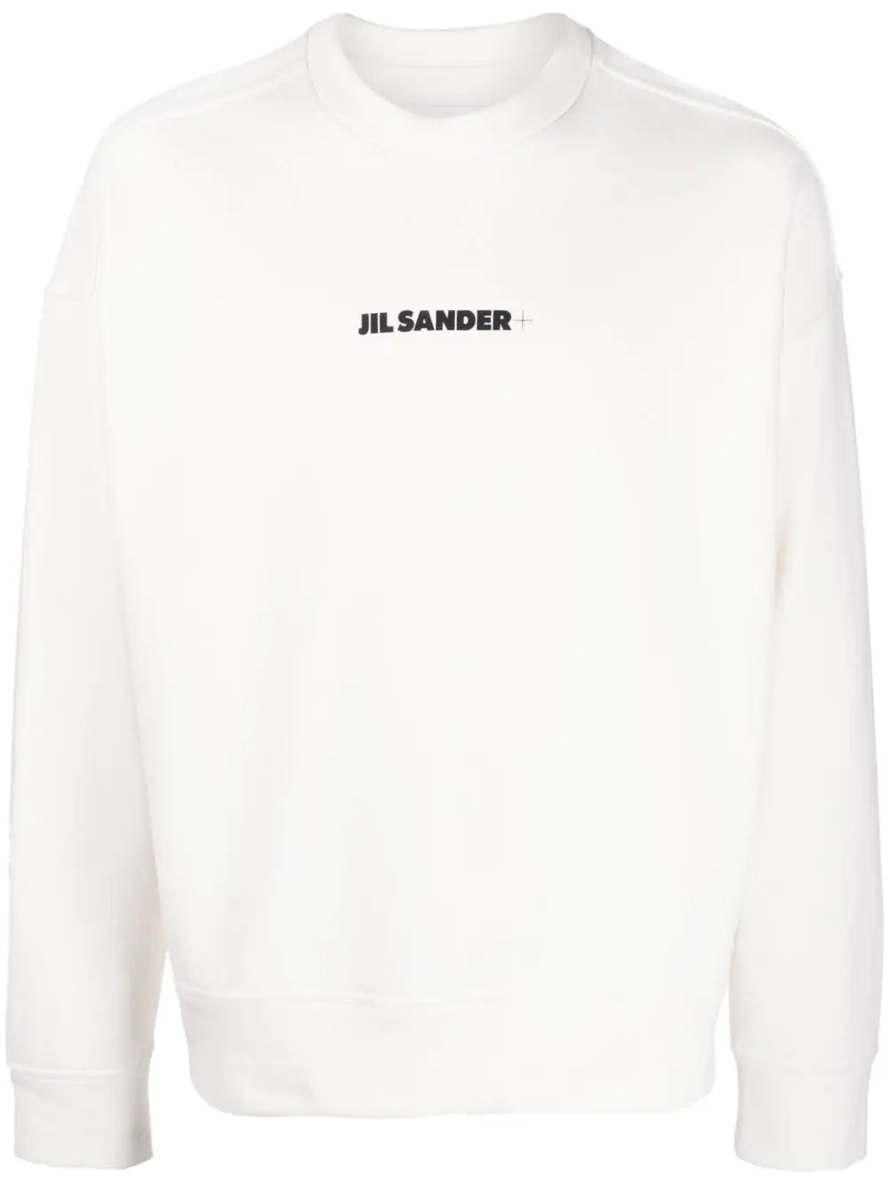 + logo-print crew neck sweatshirt - 1