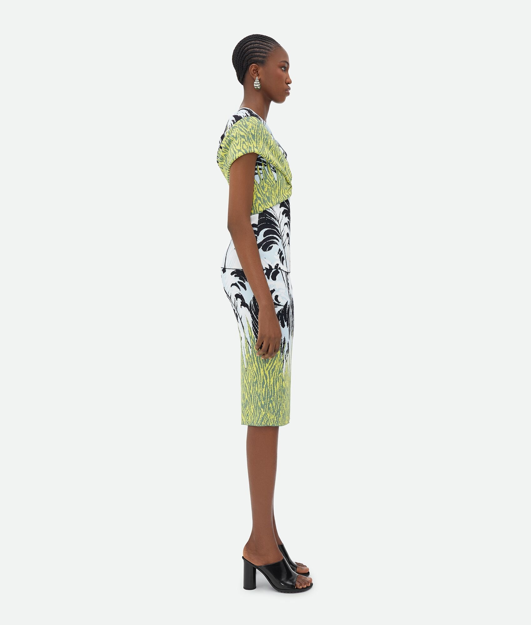 Graphic Viscose Jacquard Top - 2