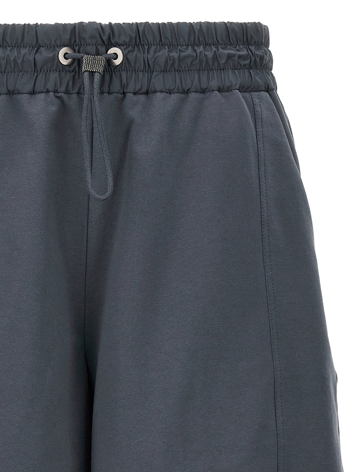 Monile Drawstring Shorts Bermuda, Short Gray - 3