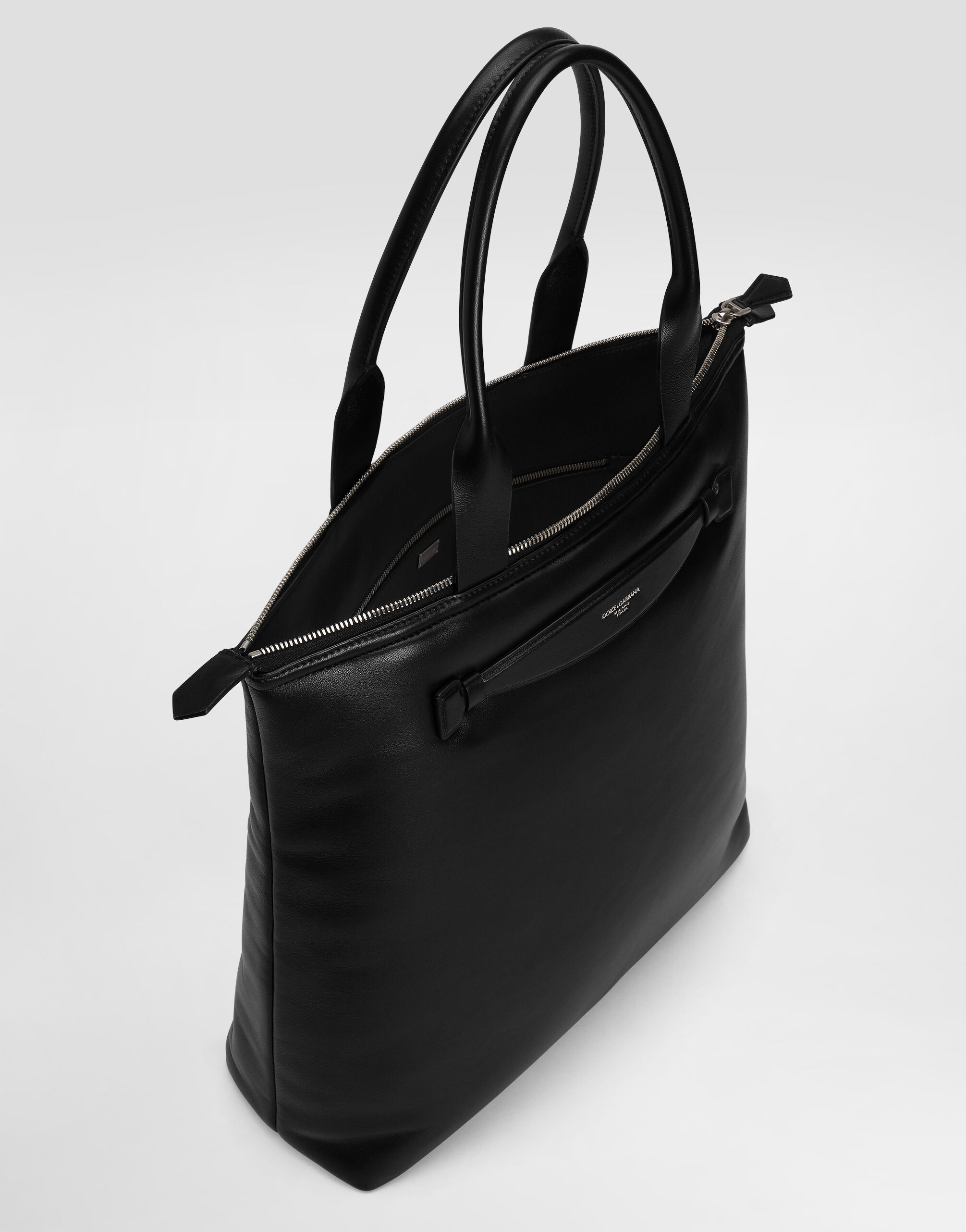 Calfskin nappa leather shopper - 5