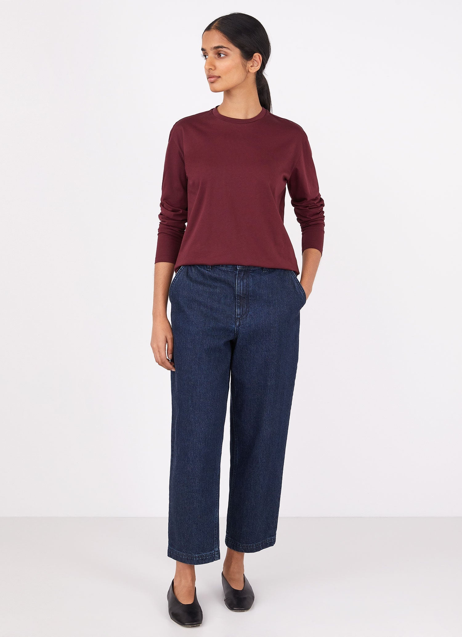 Long Sleeve Boy Fit T‑shirt - 1