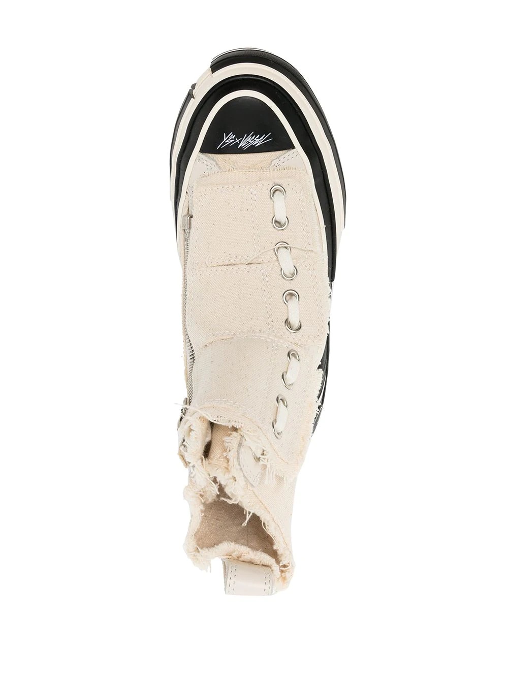 lace-up hi-top sneakers - 4