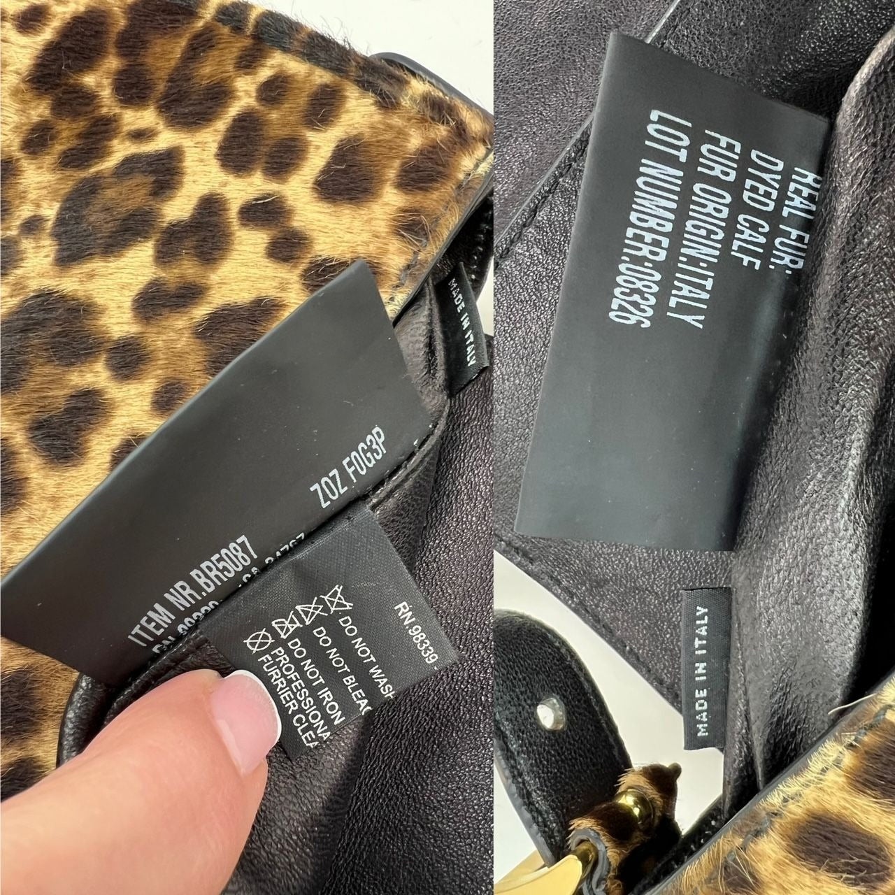 Prada Cavallino Leopard calf Hair Shoulder Bag - 6