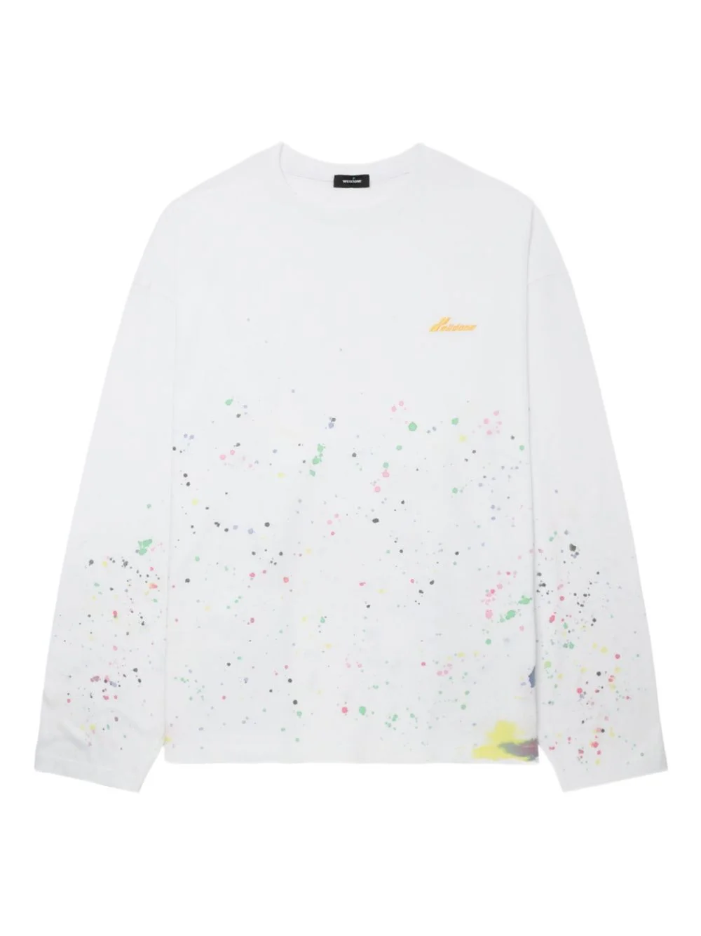 paint-splatter long-sleeve T-shirt - 1