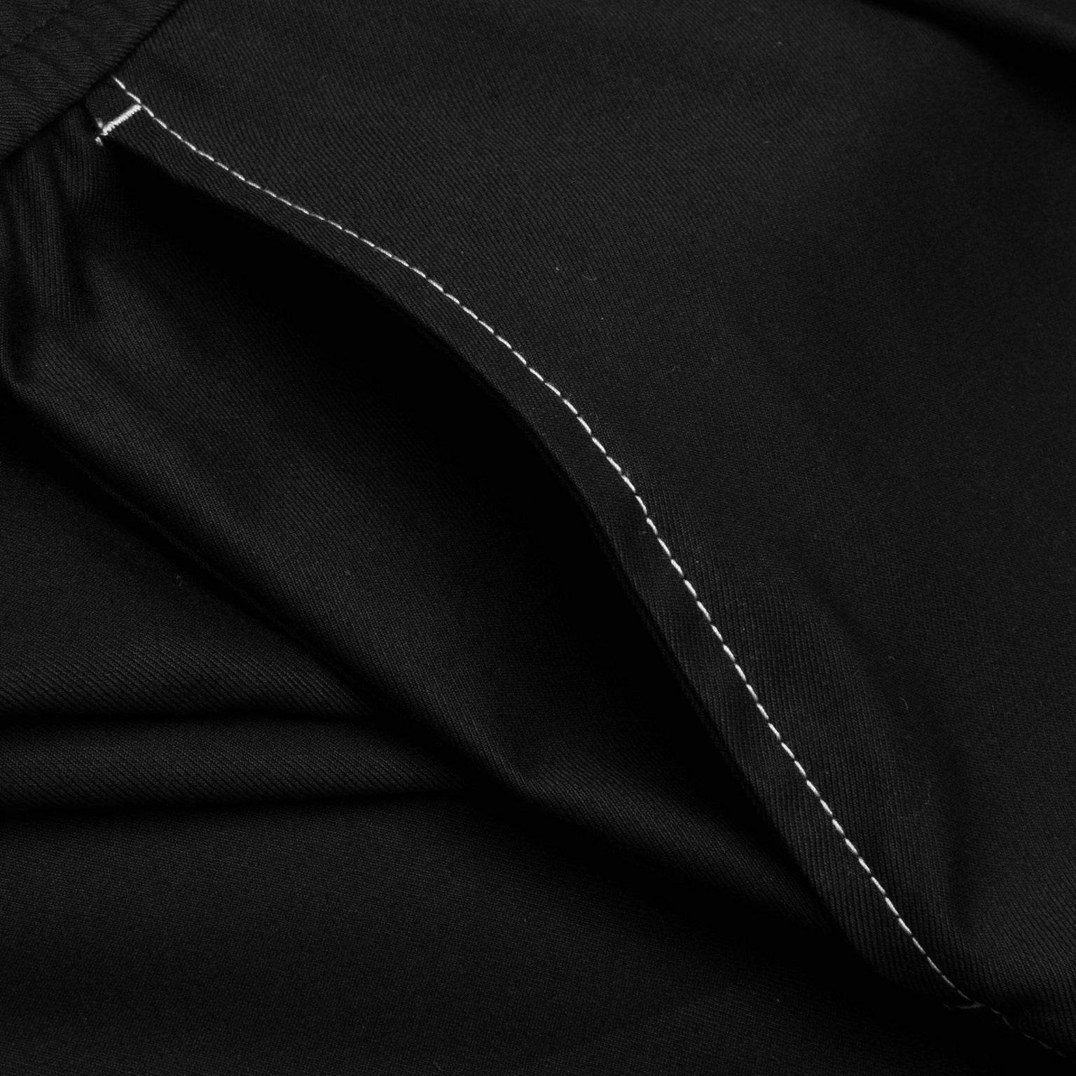 LIGHTWEIGHT WOOL ELASTICATED WOVEN PANT - CHARCOAL - 3