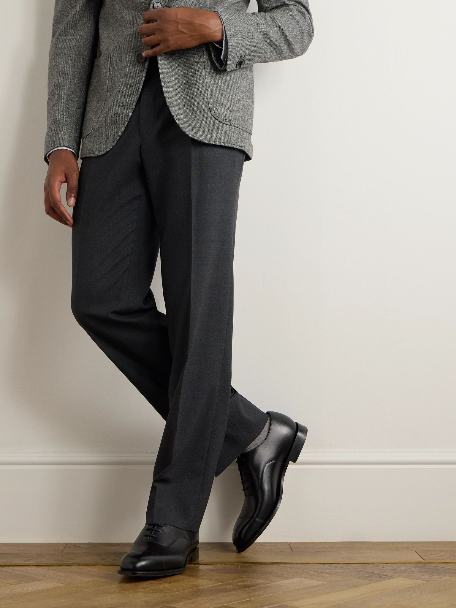 Consul Leather Oxford Shoes Black - 2