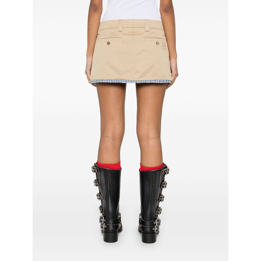 Miu Miu Neutrals Skirts - Straight Skirts Women - 3