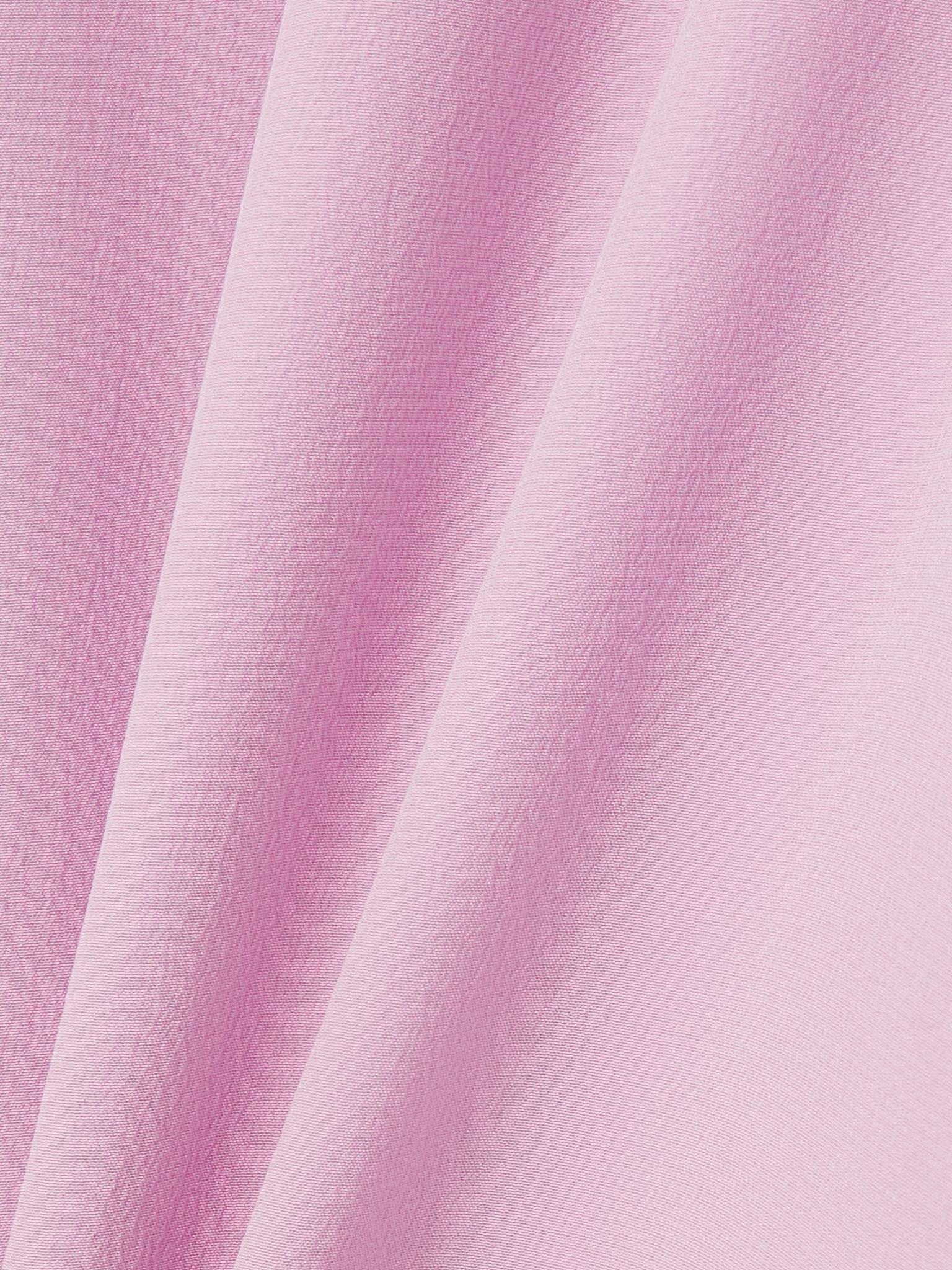 Lace-trimmed silk crepe de chine midi dress Lilac - 5