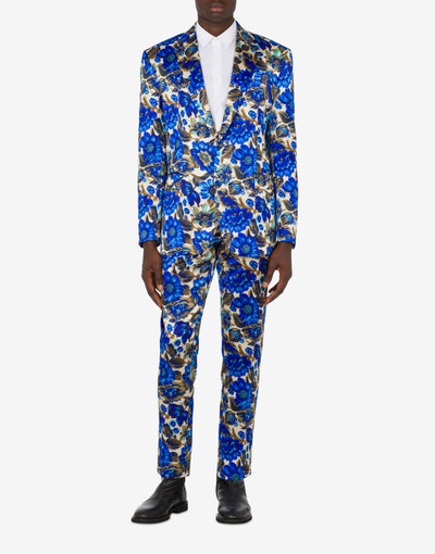 Moschino ALLOVER BLUE FLOWERS COTTON AND VISCOSE JACKET outlook