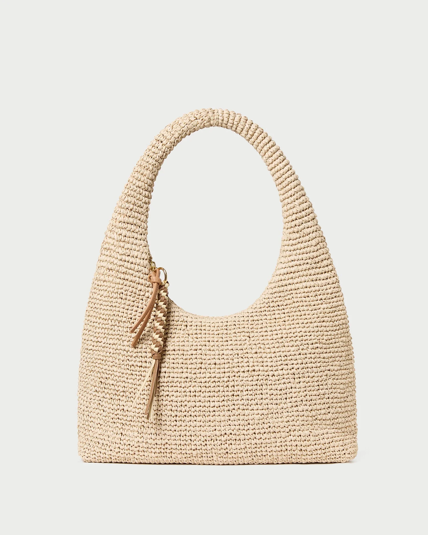 Willow Natural Woven Hobo Bag - 1