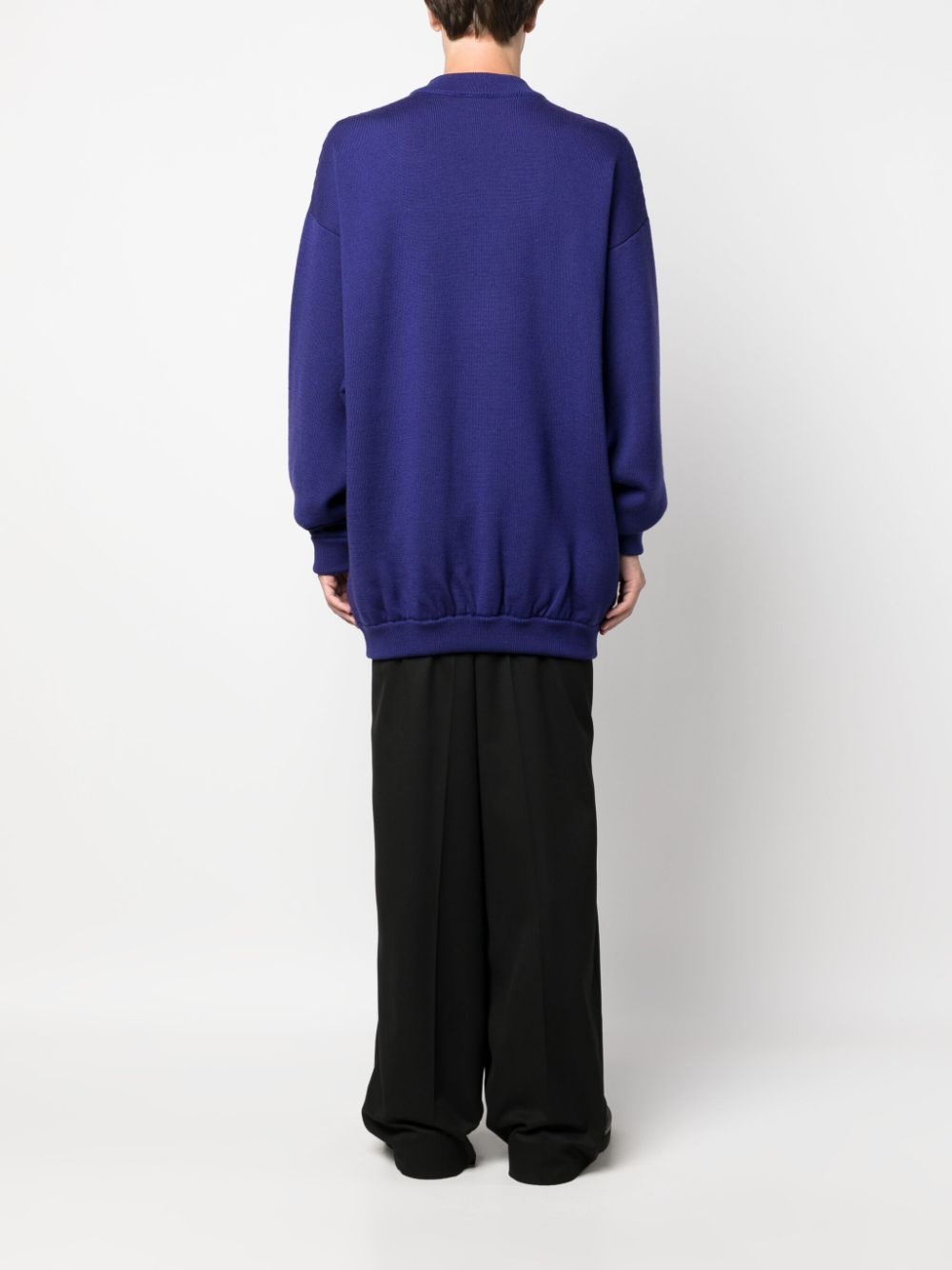 logo-appliquÃ© merino jumper - 5