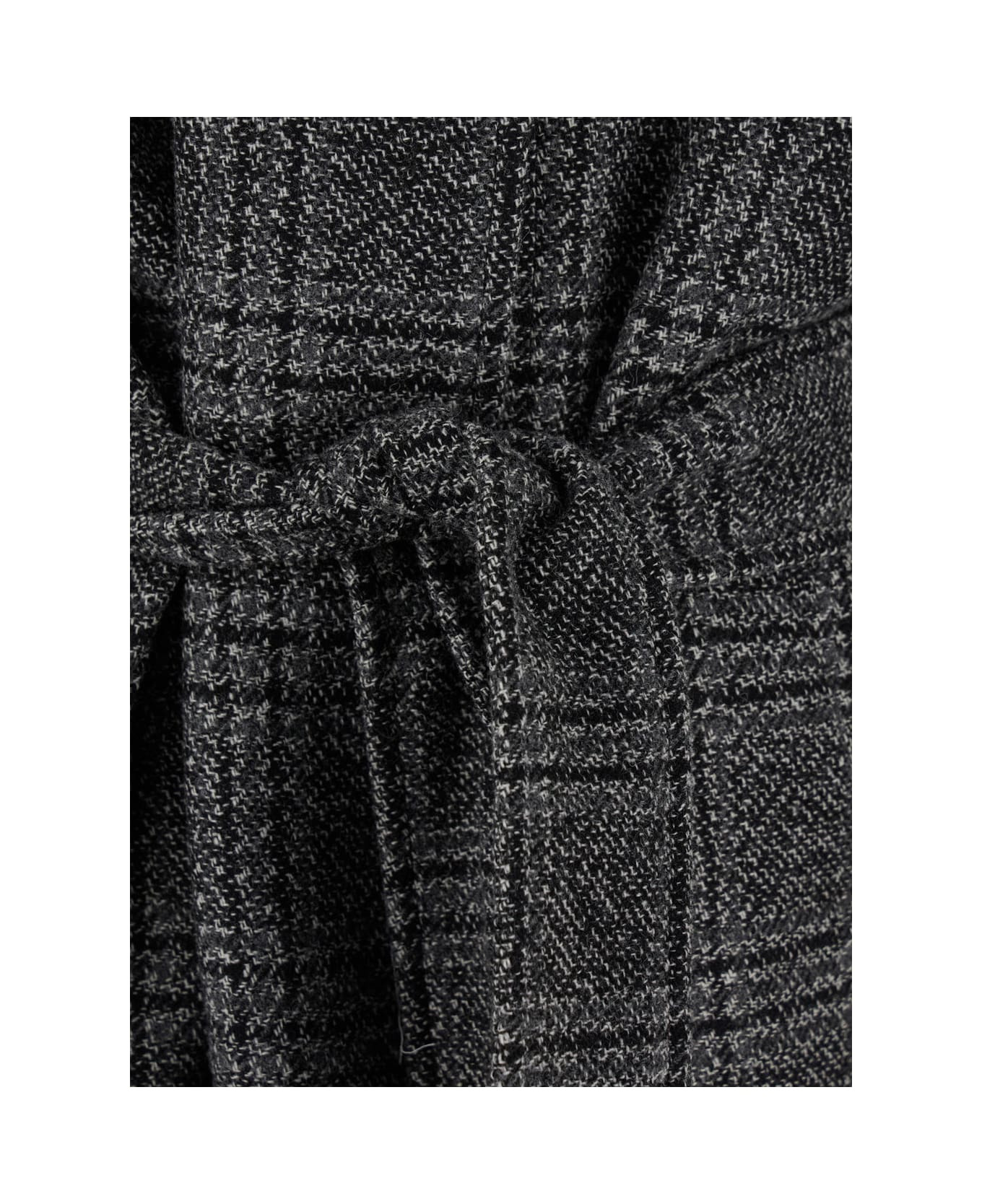 Check Long Coat - 3