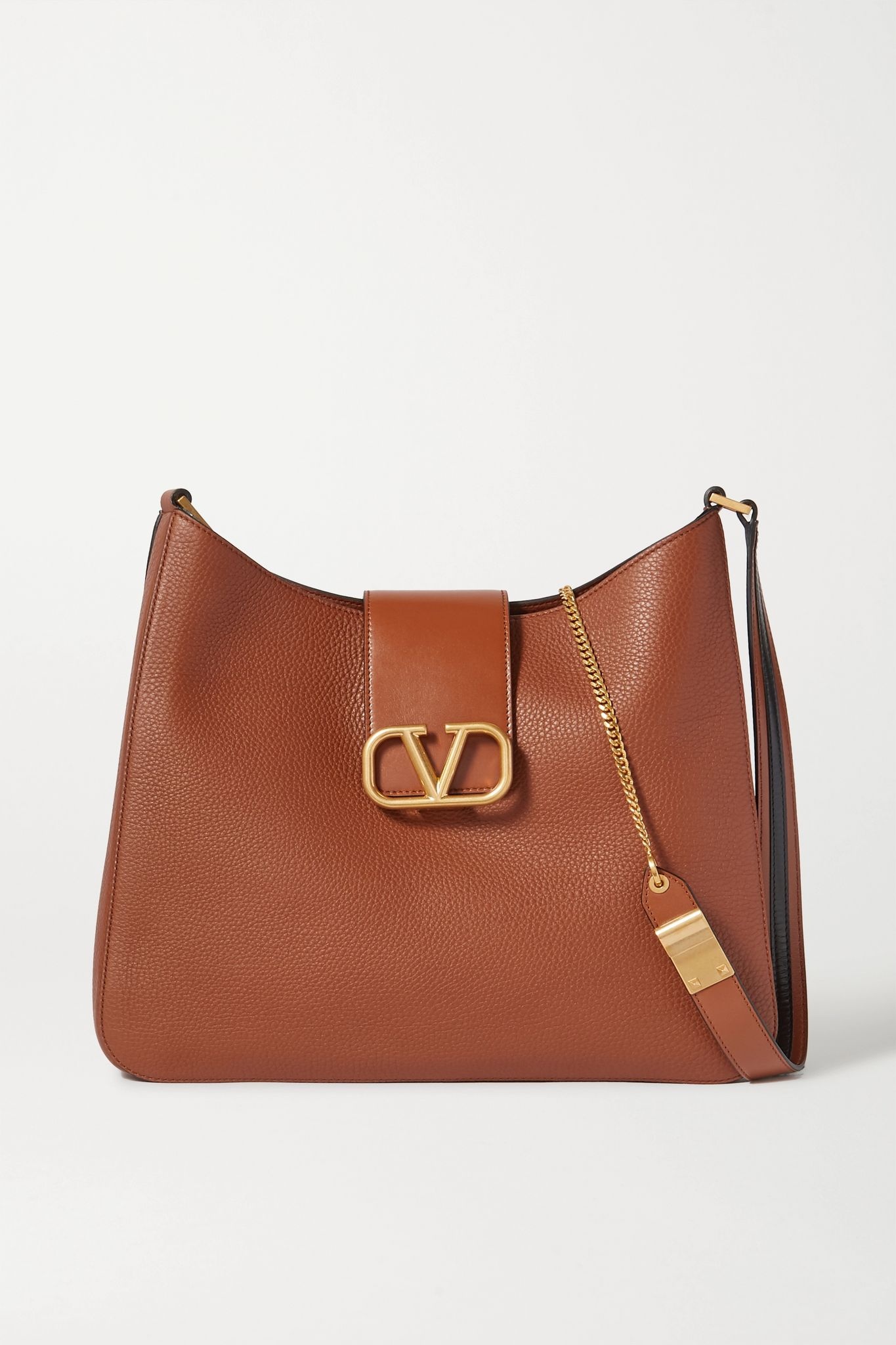 Valentino Garavani VSLING textured-leather shoulder bag - 1