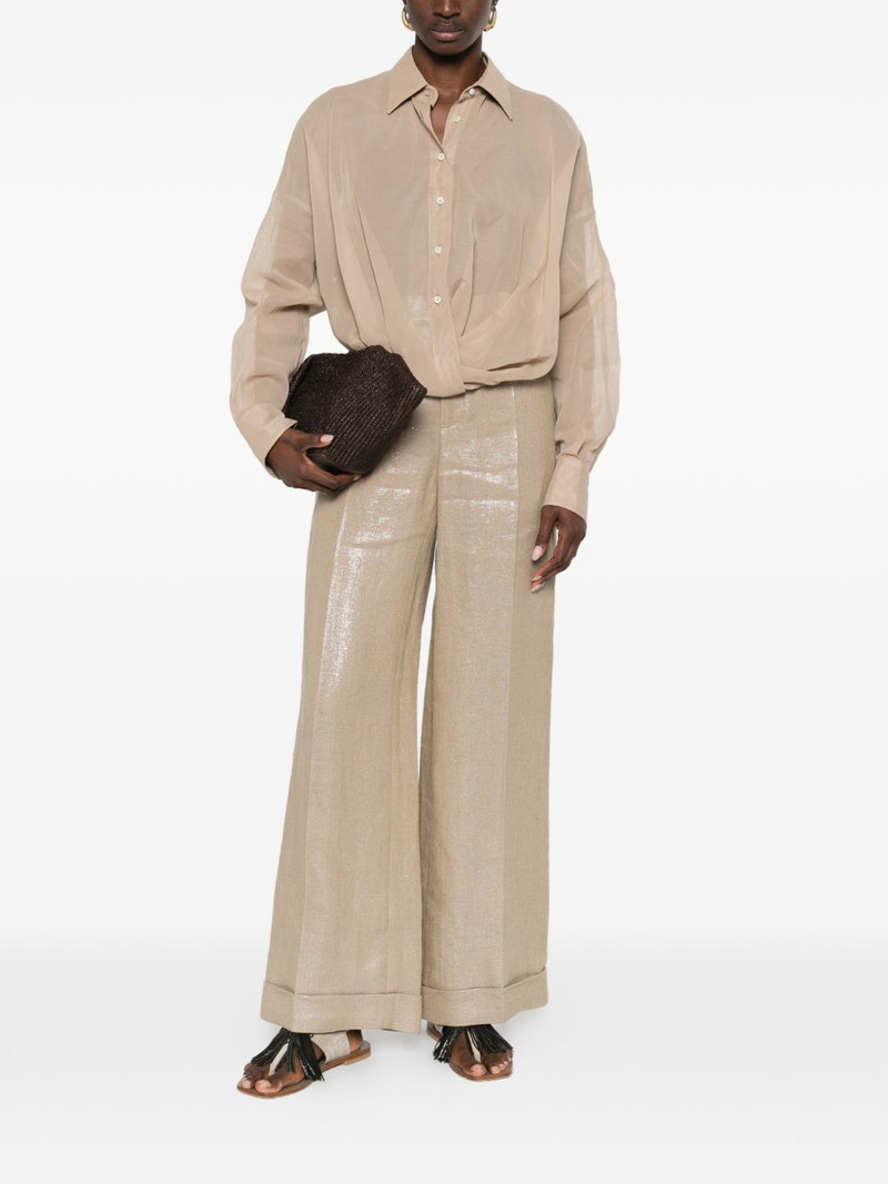 Brunello Cucinelli lurex trousers outlook