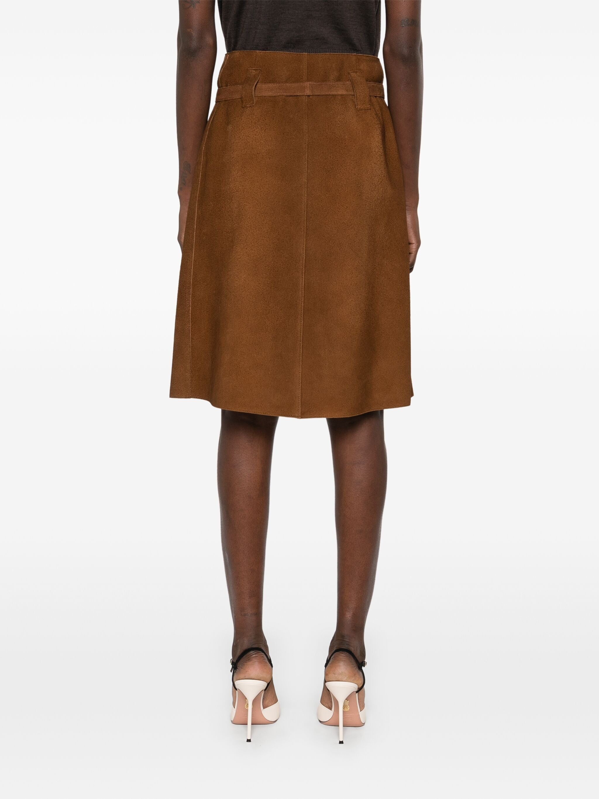 Belted Midi Skirt - 4