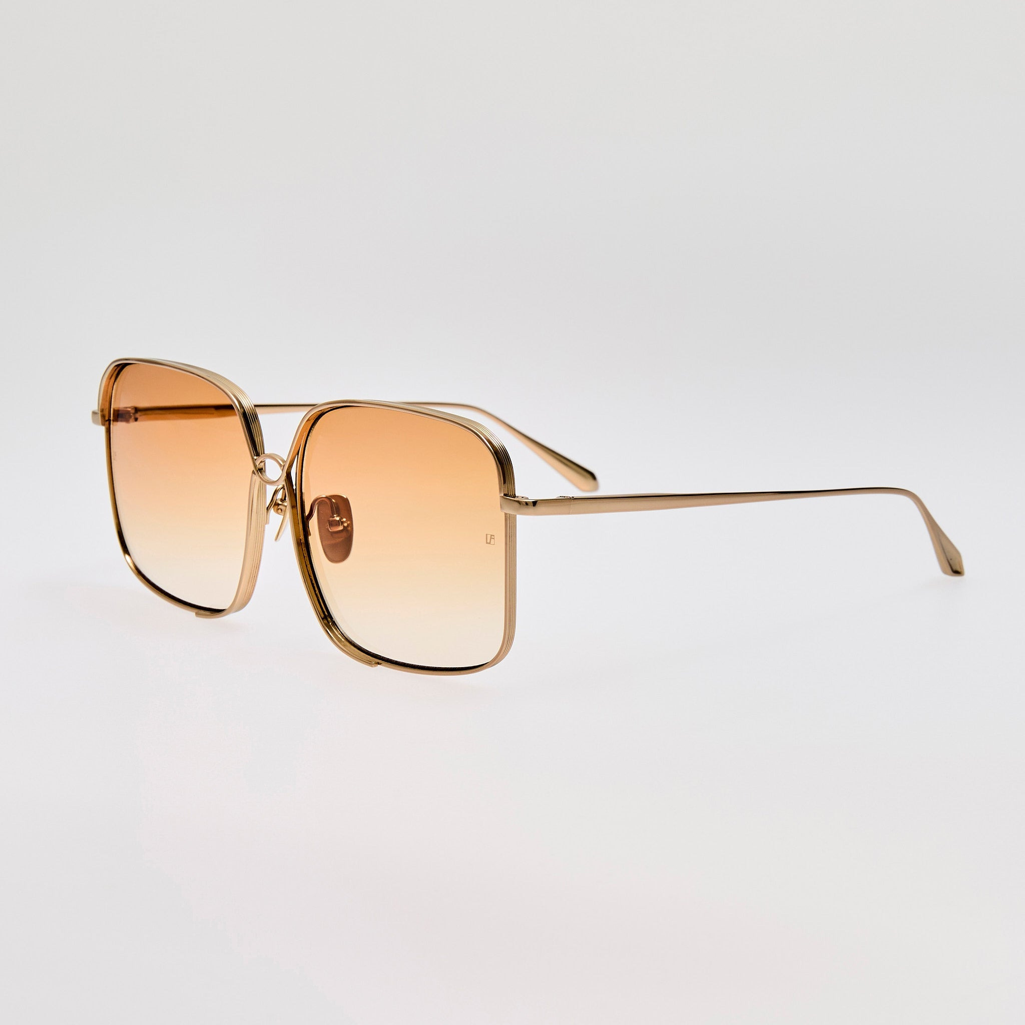 Genevieve Sunglasses in Camel and Gold - 3