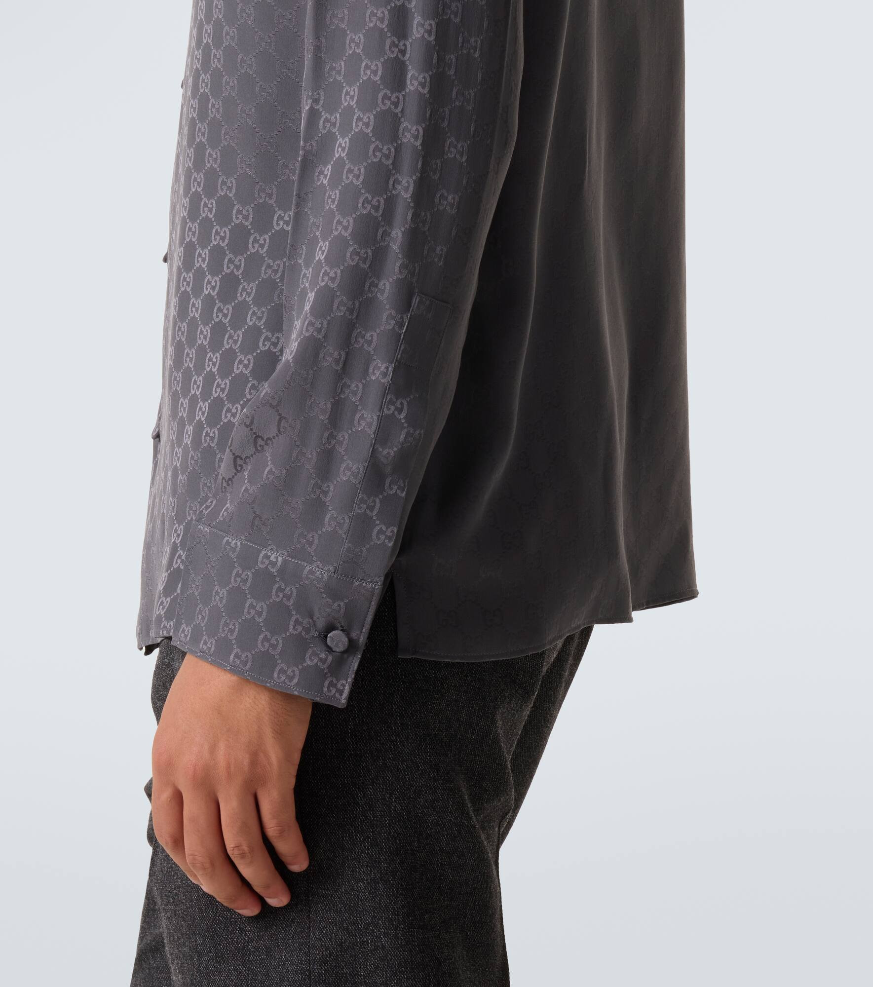 GG silk shirt - 6