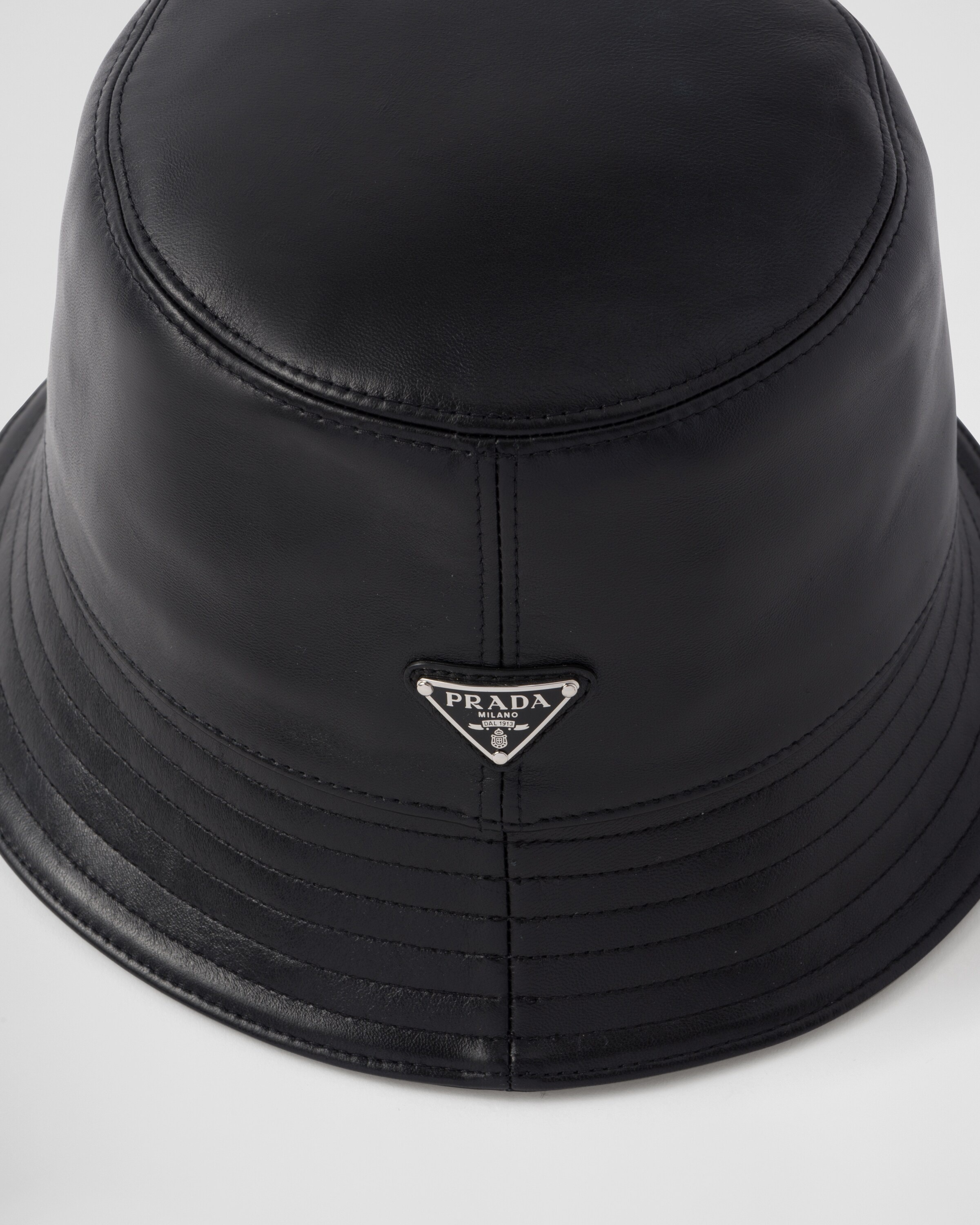 Nappa leather bucket hat - 4
