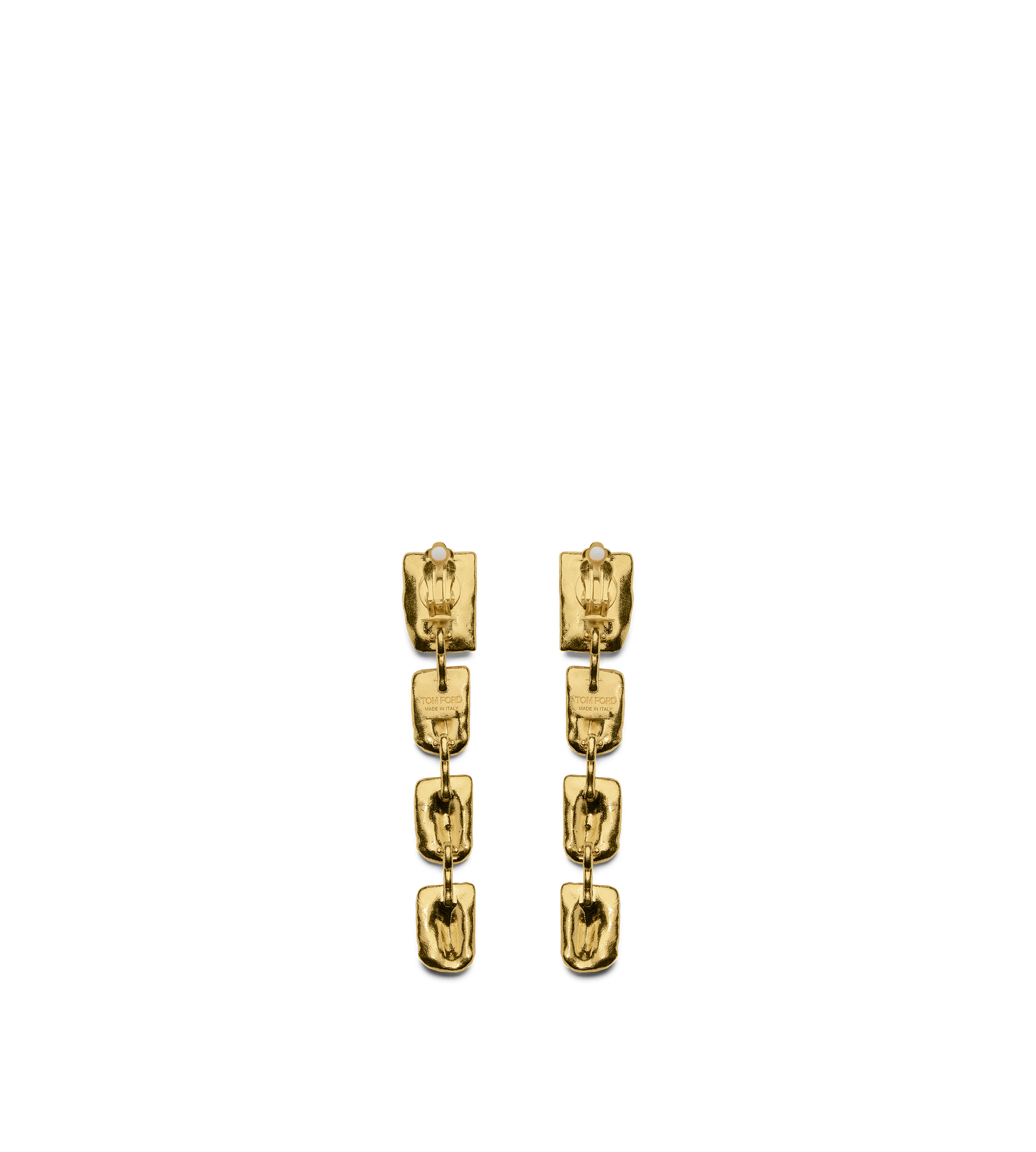 BRASS CROC EARRINGS - 2