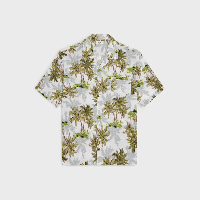 hawaiian shirt in printed viscose 1