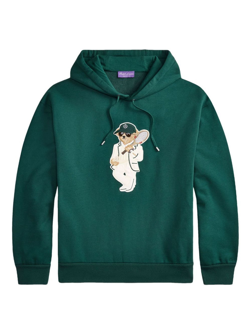 embroidered-bear hoodie 1