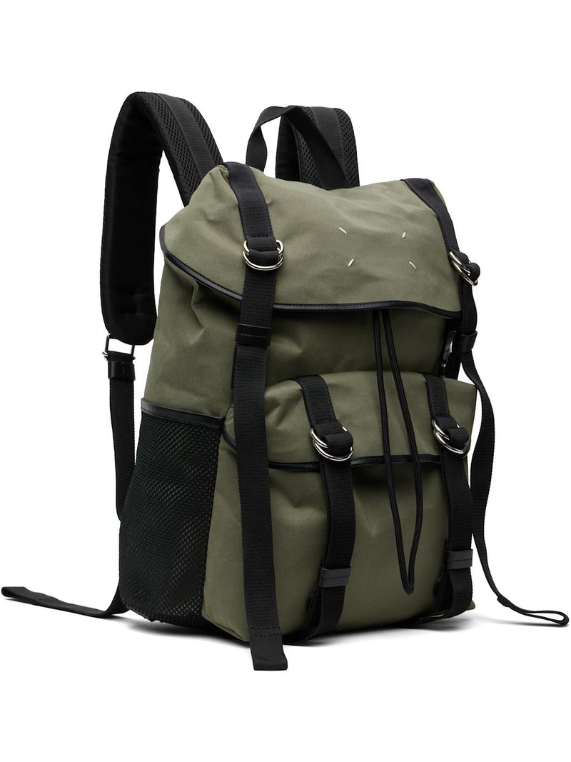 Maison Margiela Khaki High Tech Medium Backpack outlook