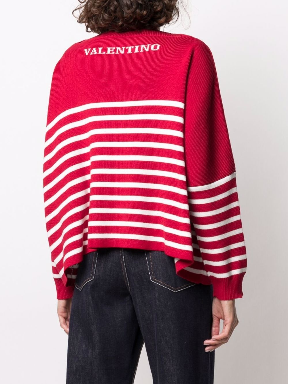 horizontal-stripe jumper - 4