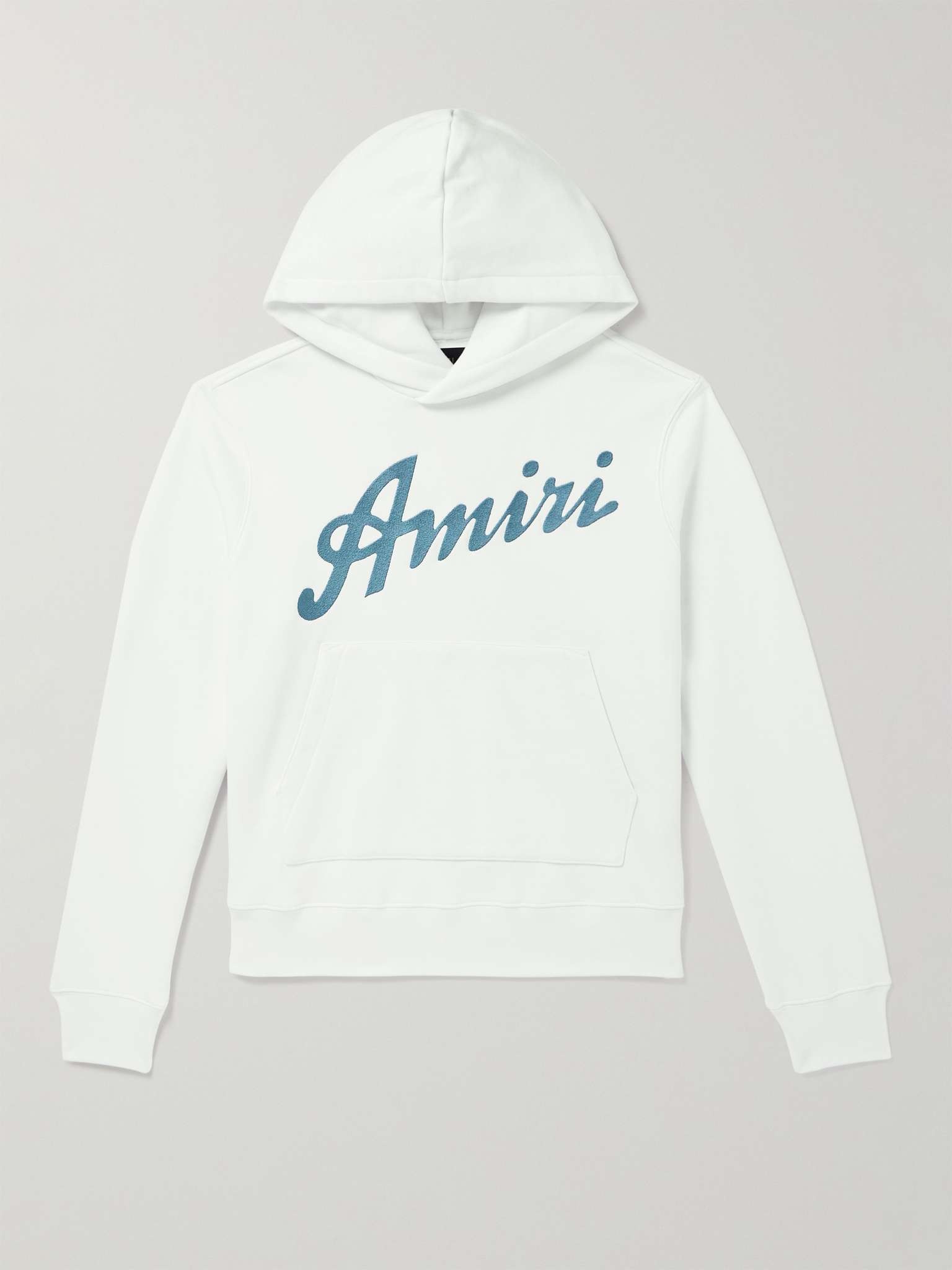Logo-Embroidered Cotton-Jersey Hoodie - 1