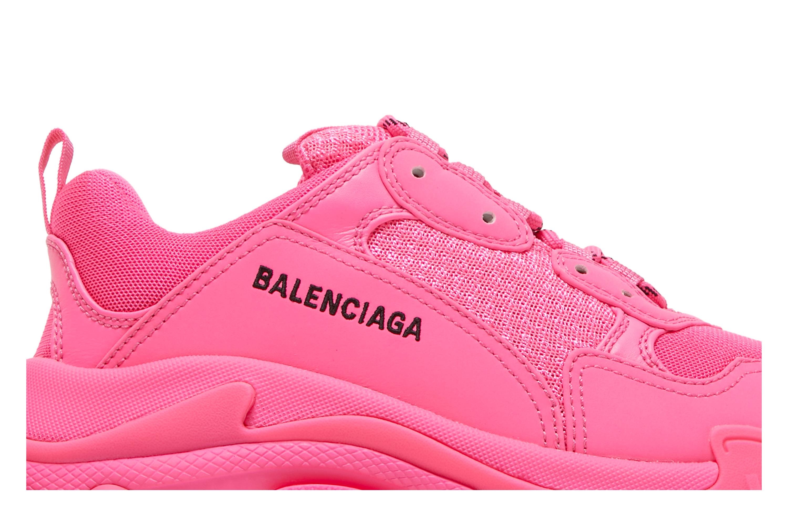 Balenciaga Wmns Triple S Sneaker 'Fluo Pink' - 2