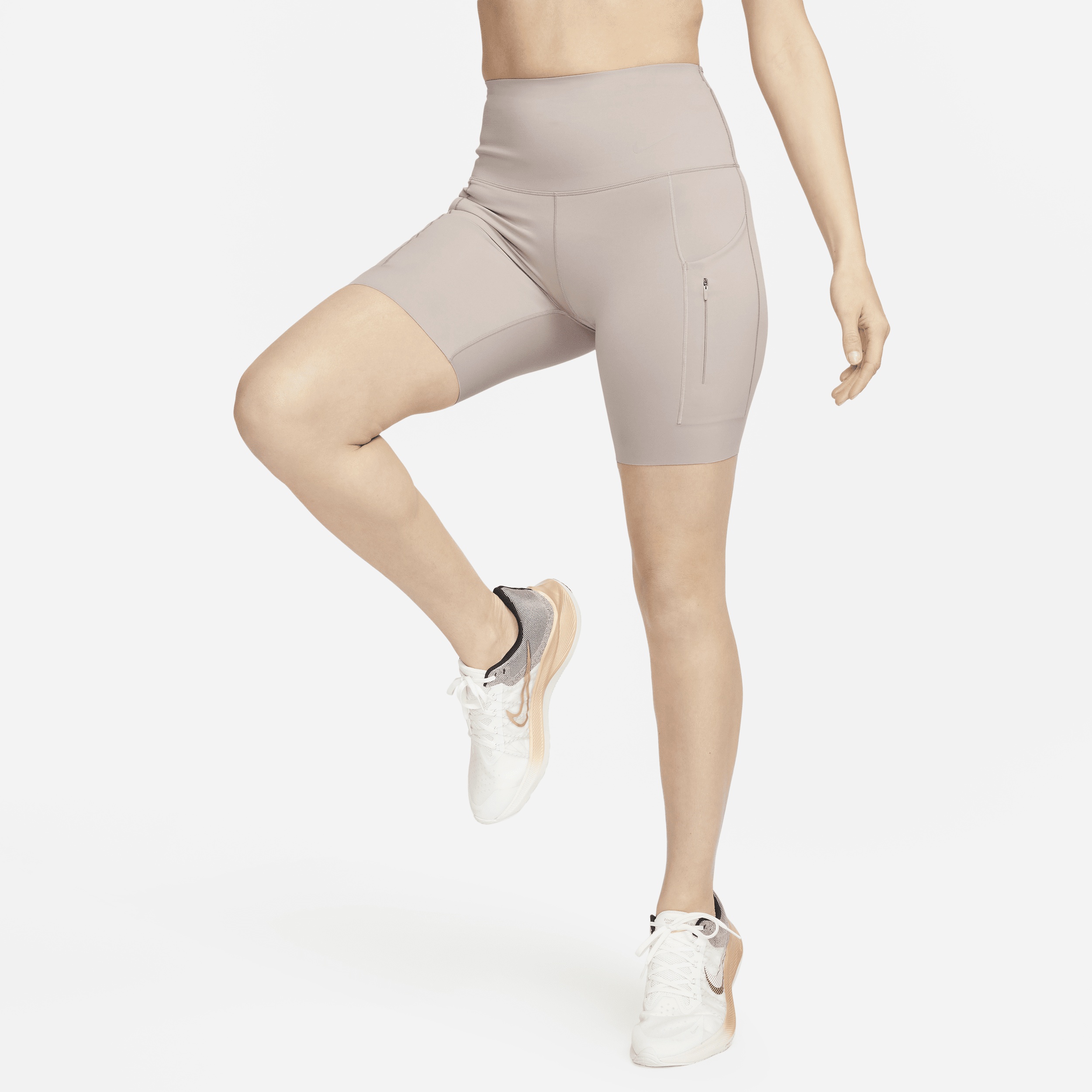 Nike Women's Go Firm-Support High-Waisted 8" Biker Shorts with Pockets - 1