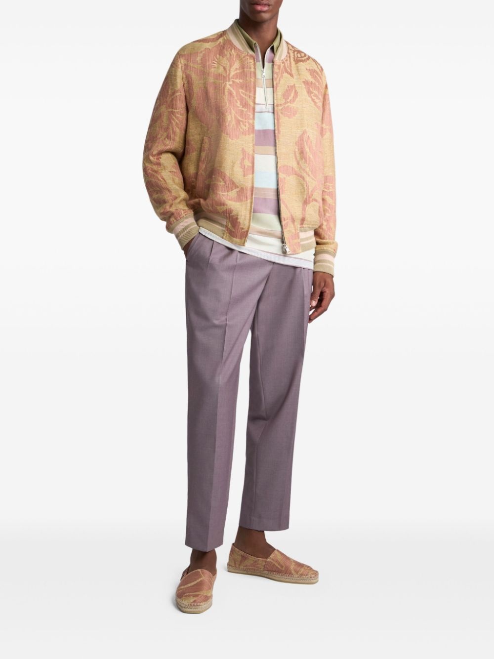tapered wool trousers - 2