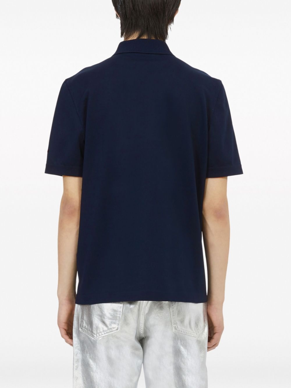 half-zip cotton polo shirt - 4